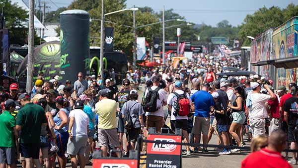 General view of the fan midway at Watkins Glen international