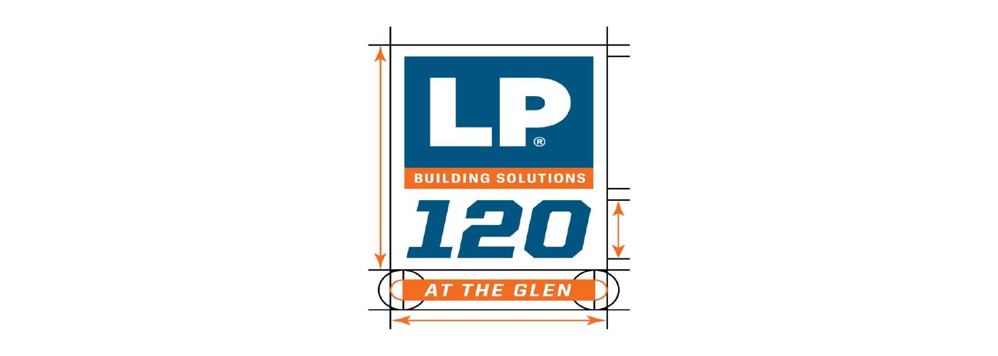 LP Building Solutions 120 at the Glen logo with LP Building Solutions branding above “120” and “At the Glen” below